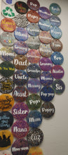 Load image into Gallery viewer, Family Name Inserts for 3.5" Circle molds - Silicone Freshie Mold