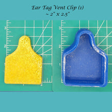Load image into Gallery viewer, Cow Ear Tag - Silicone Freshie Mold