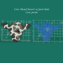 Load image into Gallery viewer, Cow Head Inserts - Silicone Freshie Mold