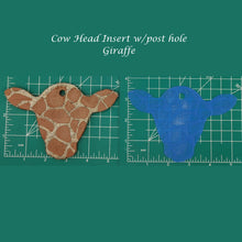 Load image into Gallery viewer, Cow Head Inserts - Silicone Freshie Mold