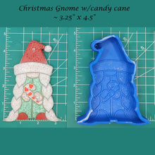 Load image into Gallery viewer, Christmas Gnome with Candy Cane - Silicone Freshie Mold