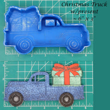 Load image into Gallery viewer, Christmas Truck with Present - Silicone Freshie Mold