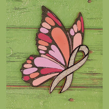Load image into Gallery viewer, Awareness Ribbon with Butterfly - Silicone freshie mold