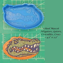 Load image into Gallery viewer, Alligators, Gators, Crocodiles, Crocs School Mascot - Freshie Mold