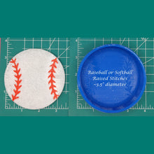 Load image into Gallery viewer, Baseball or Softball - Silicone freshie mold