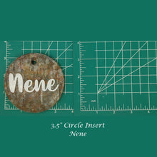 Load image into Gallery viewer, Family Name Inserts for 3.5" Circle molds - Silicone Freshie Mold