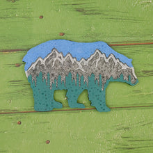 Load image into Gallery viewer, Bear with Mountain Scene - Silicone Freshie Mold