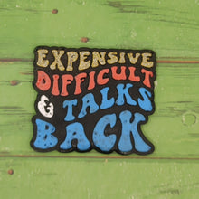 Load image into Gallery viewer, Expensive, Difficult, and Talks Back - Silicone Freshie Mold