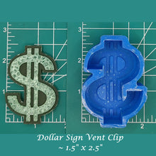 Load image into Gallery viewer, Dollar Sign - Silicone Freshie Mold
