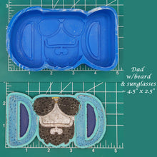 Load image into Gallery viewer, Dad with Beard & Sunglasses - Silicone Freshie Mold