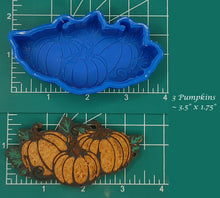 Load image into Gallery viewer, 3 Pumpkins - Silicone Freshie Mold