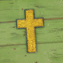 Load image into Gallery viewer, Cross with Inset Border Silicone Resin Mold or Freshie Mold