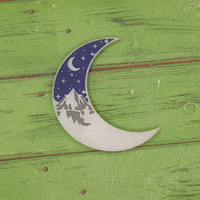 Load image into Gallery viewer, Crescent Moon with Mountains - Silicone Freshie Mold