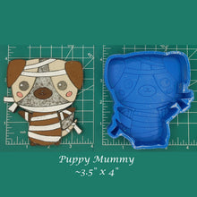 Load image into Gallery viewer, Cute Puppy Mummy - Silicone Freshie Mold