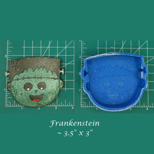 Load image into Gallery viewer, Cute Frankenstein Head- Silicone Freshie Mold