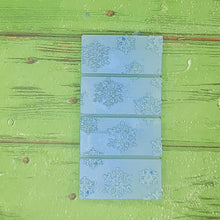 Load image into Gallery viewer, Falling Snow Wax Melt Snap Bar Silicone Mold