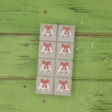 Load image into Gallery viewer, Christmas Bells Wax Melt Snap Bar Silicone Mold