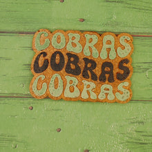 Load image into Gallery viewer, Cobras Cobras Cobras - Retro Font - Silicone Freshie Mold