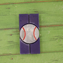 Load image into Gallery viewer, Baseball Snap Out Center Wax Melt Snap Bar Silicone Mold