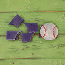Load image into Gallery viewer, Baseball Snap Out Center Wax Melt Snap Bar Silicone Mold