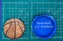 Load image into Gallery viewer, 3.5" Sports Ball Tray - Silicone Freshie Mold