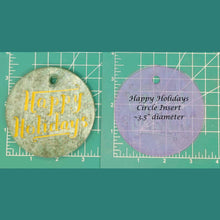 Load image into Gallery viewer, 3.5" Circle Inserts - Christmas - Silicone Freshie Mold