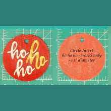 Load image into Gallery viewer, 3.5" Circle Inserts - Christmas - Silicone Freshie Mold