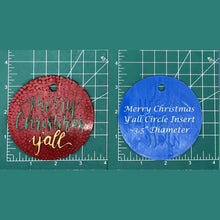 Load image into Gallery viewer, 3.5" Circle Inserts - Christmas - Silicone Freshie Mold