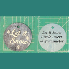 Load image into Gallery viewer, 3.5" Circle Inserts - Christmas - Silicone Freshie Mold