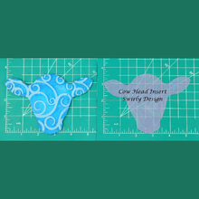 Load image into Gallery viewer, Cow Head Inserts - Silicone Freshie Mold