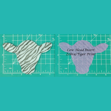 Load image into Gallery viewer, Cow Head Inserts - Silicone Freshie Mold