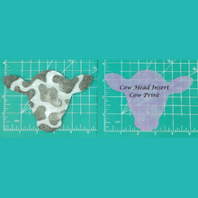 Load image into Gallery viewer, Cow Head Inserts - Silicone Freshie Mold