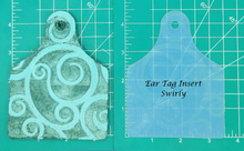 Load image into Gallery viewer, Cow Ear Tag Inserts - Silicone Freshie Mold