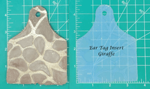 Load image into Gallery viewer, Cow Ear Tag Inserts - Silicone Freshie Mold