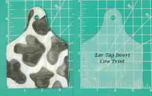 Load image into Gallery viewer, Cow Ear Tag Inserts - Silicone Freshie Mold