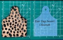 Load image into Gallery viewer, Cow Ear Tag Inserts - Silicone Freshie Mold