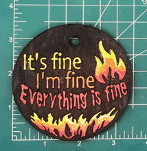Load image into Gallery viewer, 3.5" Circle Inserts - Quotes and Sayings - Silicone Freshie Mold