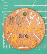 Load image into Gallery viewer, 3.5" Circle Inserts - Quotes and Sayings - Silicone Freshie Mold