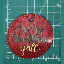 Load image into Gallery viewer, 3.5" Circle Inserts - Christmas - Silicone Freshie Mold