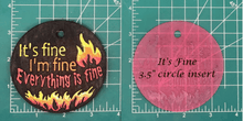 Load image into Gallery viewer, 3.5" Circle Inserts - Quotes and Sayings - Silicone Freshie Mold