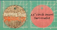 Load image into Gallery viewer, 3.5" Circle Inserts - Quotes and Sayings - Silicone Freshie Mold