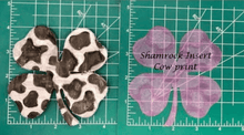 Load image into Gallery viewer, 4 Leaf Clover or Shamrock Inserts - Silicone Freshie Mold