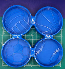 Load image into Gallery viewer, 3.5" Sports Ball Tray - Silicone Freshie Mold