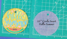 Load image into Gallery viewer, 3.5" Circle Inserts - Holidays and Seasons - Silicone Freshie Mold