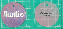 Load image into Gallery viewer, Family Name Inserts for 3.5" Circle molds - Silicone Freshie Mold