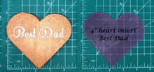 Load image into Gallery viewer, 4" Heart Inserts - Silicone Freshie Molds