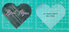 Load image into Gallery viewer, 4" Heart Inserts - Silicone Freshie Molds