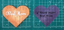 Load image into Gallery viewer, 4" Heart Inserts - Silicone Freshie Molds