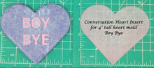 Load image into Gallery viewer, 4" Heart Inserts - Silicone Freshie Molds