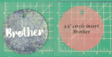 Load image into Gallery viewer, Family Name Inserts for 3.5" Circle molds - Silicone Freshie Mold